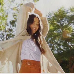 DONNI Ribbed Sweater Coat XL